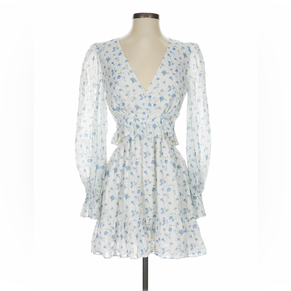 One33 Social Cutout Floral Mini Dress